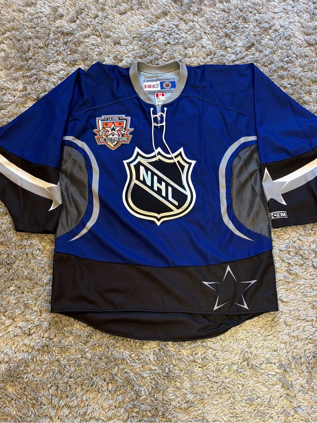 Vintage AllStar Game Ccm Nhl Blue  Black Hockey Jersey